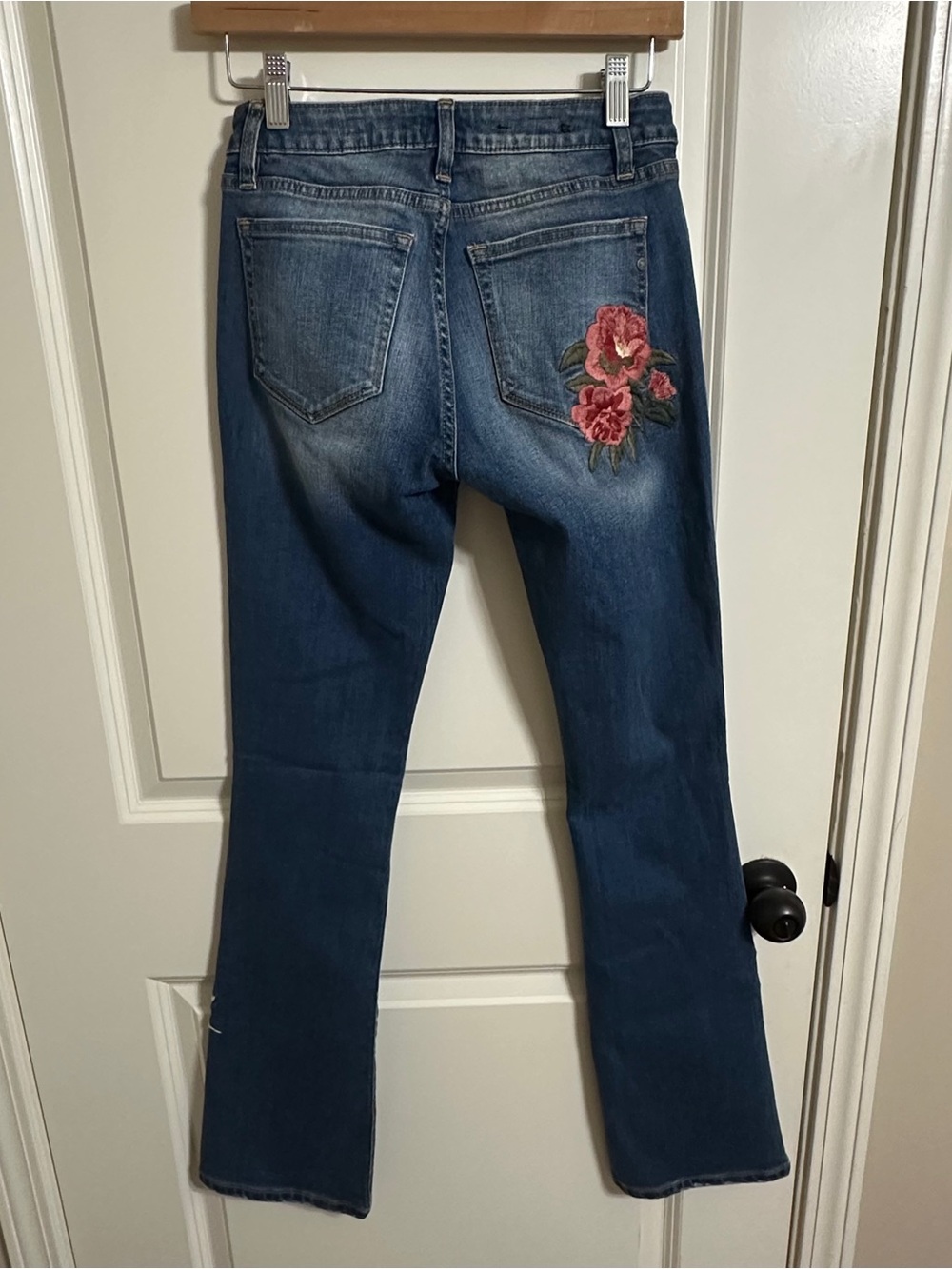 MISS ME Blue Embroidered Flare Jeans - Picture 5 of 14